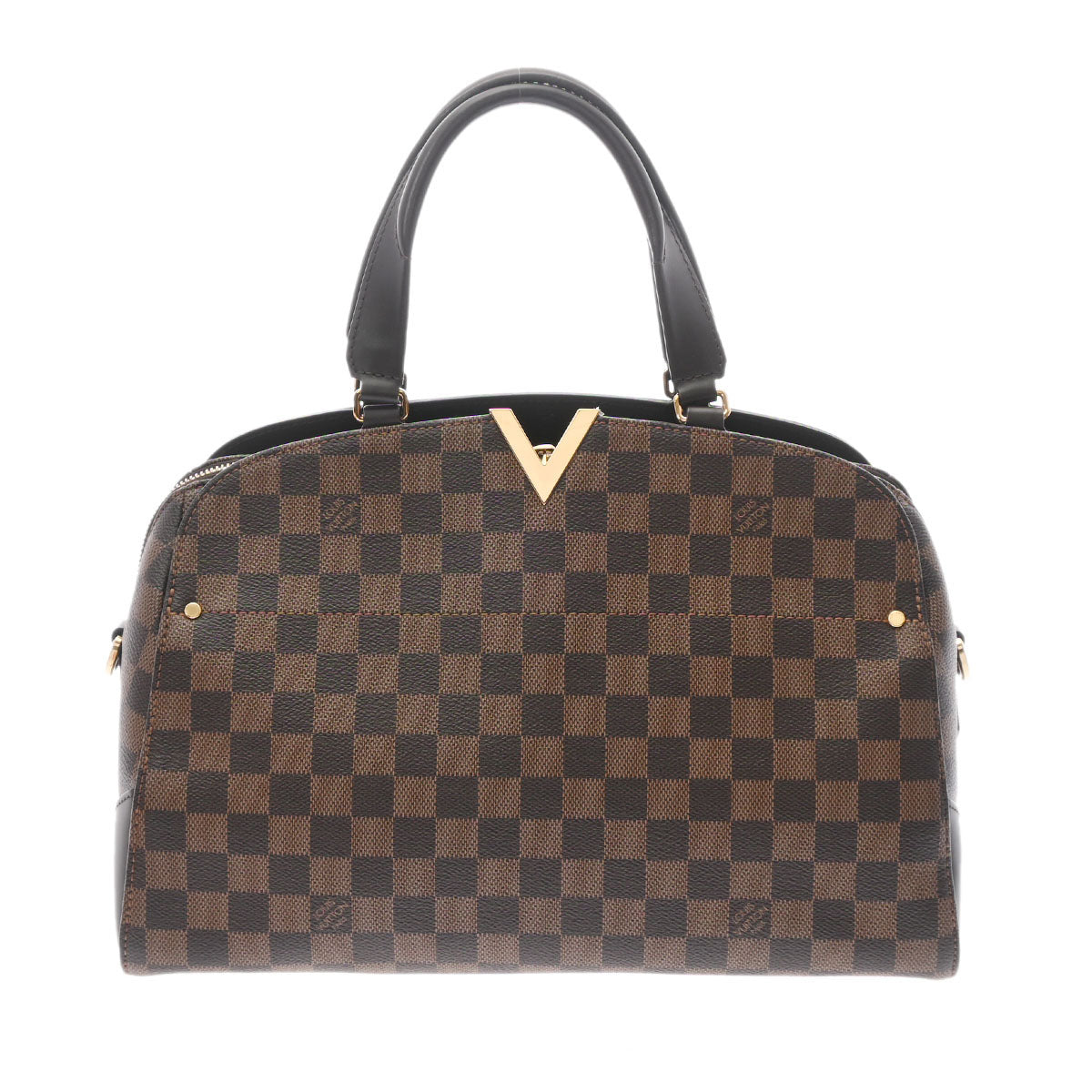 LOUIS VUITTON ルイヴィトン ダミエ ケンジントン ボーリング 2WAY ブラウン N41505 レディース ダミエキャンバス ハンドバッグ ABランク 中古 