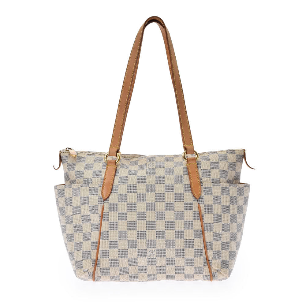 LOUIS VUITTON ルイヴィトン ダミエ アズール トータリーPM 白 N51261 ユニセックス ダミエアズールキャンバス トートバッグ Bランク 中古 