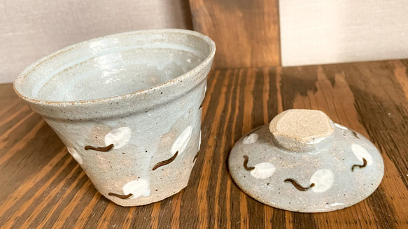 茶碗蒸しの器・蓋つき】綿帽子紋(一個売り)