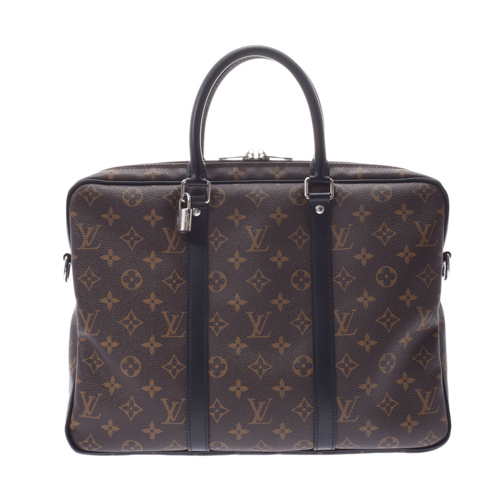 LOUIS VUITTON ルイヴィトン マカサー PDV PM ブラウン M52005 ユニセックス ビジネスバッグ Aランク 中古 