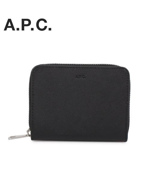 A.P.C. アーペーセー 財布 二つ折り メンズ EMMANUEL ZIP WALLET ブラック 黒 PXBJQ－H63087 [1/21 新入荷]