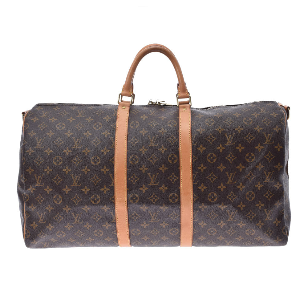 LOUIS VUITTON ルイヴィトン モノグラム キーポルバンドリエール55 ブラウン M41414 ユニセックス モノグラムキャンバス ボストンバッグ ABランク 中古 