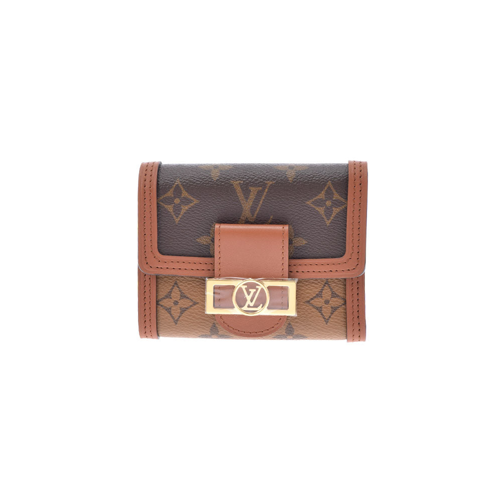 LOUIS VUITTON ルイヴィトン モノグラム ドーフィーヌ コンパクト ブラウン M68725 レディース モノグラムキャンバス 三つ折り財布 未使用 