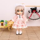 オビツ11服 ob11服 ガーゼスカート ワンピース ねんどろいどどーる ドール衣装 ドール服 ob11 1/12サイズbjd服