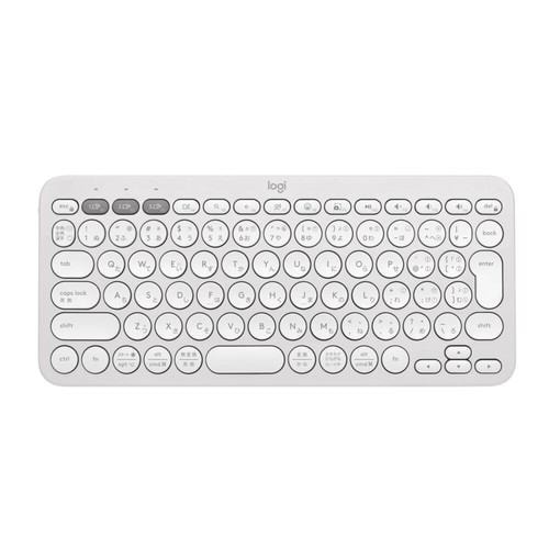 【推奨品】ロジクール K380SOW PEBBLE KEYS 2 Bluetoothキーボード 日本語配列 Chrome Android iPadOS iOS Mac Windows対応 オフホワイト