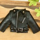 森き　ドール用革ジャン　　miniature jacket.