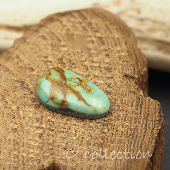 6,1ct Hachita Turquoise ハチタターコイズ H-60 ルース 天然石 ハンドメイド材料 ナチュラル