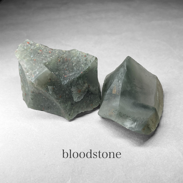 bloodstone：pyrite / ブラッドストーン原石：パイライト B ( 2個セット )