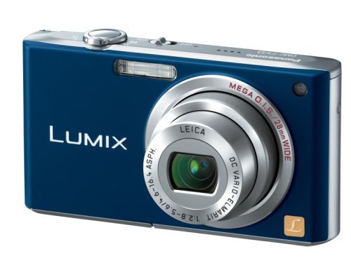 Panasonic デジタルカメラ LUMIX (ルミックス) コスモブルー DMC-FX33-A【中古品】