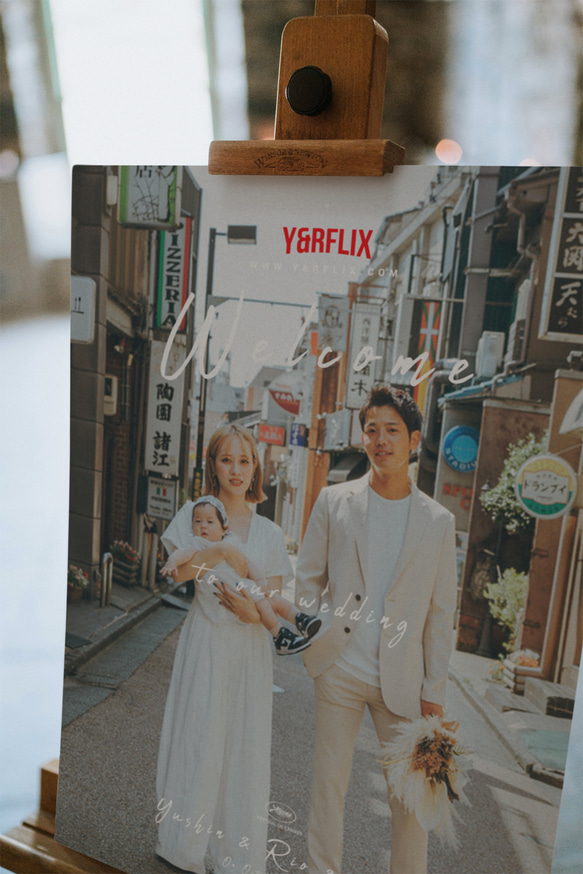 韓国ドラマポスター風　写真ウェルカムボード  │韓国映画　ウェディング 結婚式