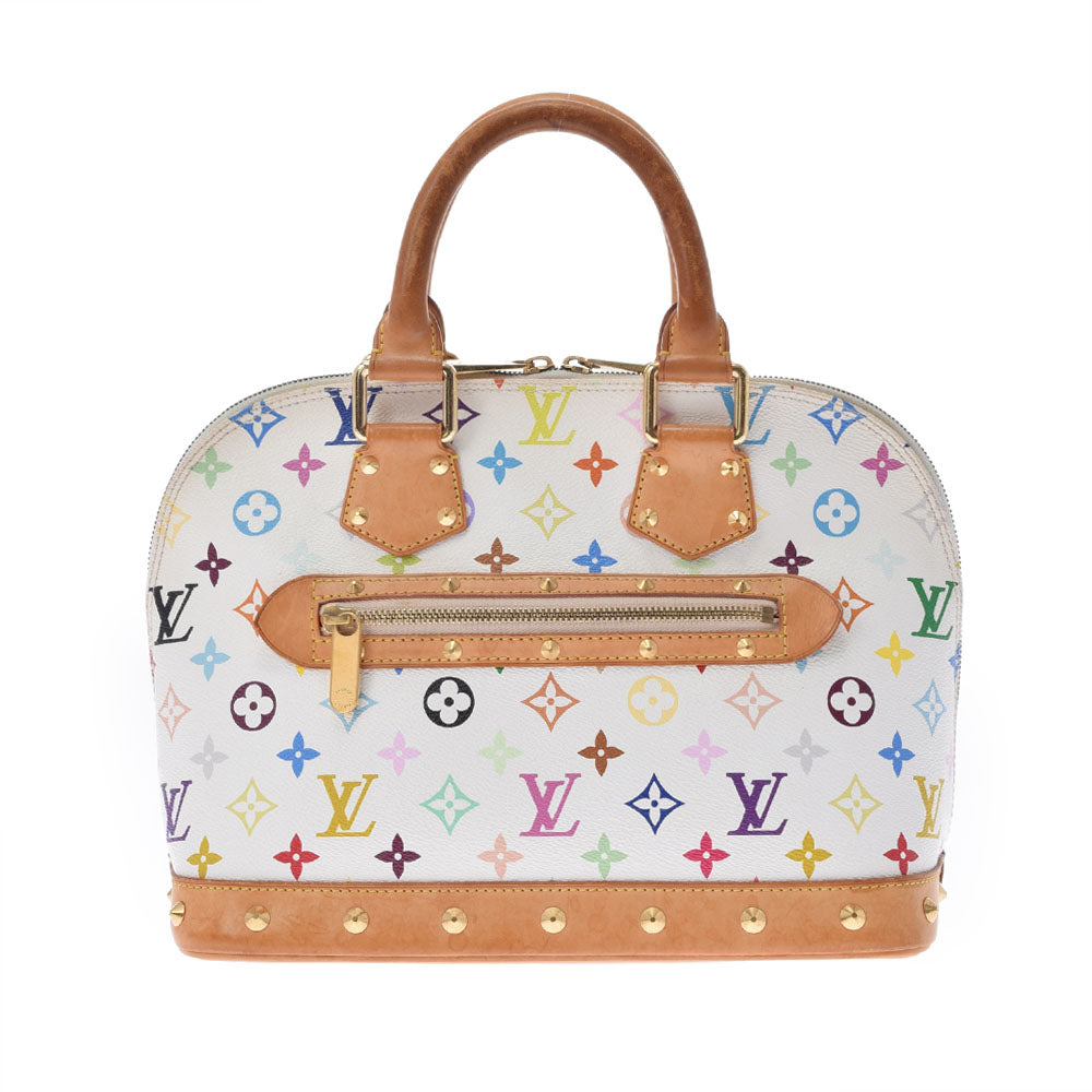 LOUIS VUITTON ルイヴィトン マルチカラー アルマ 白 M92647 レディース モノグラムマルチカラー ハンドバッグ Bランク 中古 