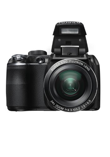 FUJIFILM デジタルカメラ FinePix S3200 ブラック  F FX-S3200 1400万画素 広角24mm 光学24倍 3型液晶 フルHD【中古品】