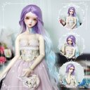 BJD 1/3 1/4  1/6人形 ドール用ウィッグ カツラ 耐熱 ハンドメイドzxww-23