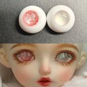 【12mm14mm16mm18mm】 ドールアイ ハンドメイドドール bjd 目 サイズ14/7 オビツ11アイ-4071