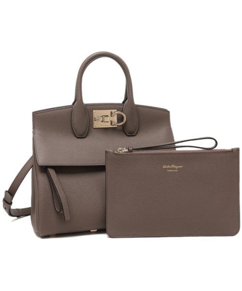 フェラガモ ハンドバッグ ショルダーバッグ ステューディオ 2WAY ベージュ レディース Salvatore Ferragamo 21H159 CARAW