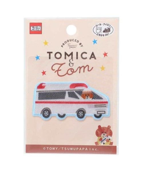 トミカ ワッペン アイロンパッチシール トミカ＆トム TOMICA パイオニア 手芸用品 キャラクター グッズ