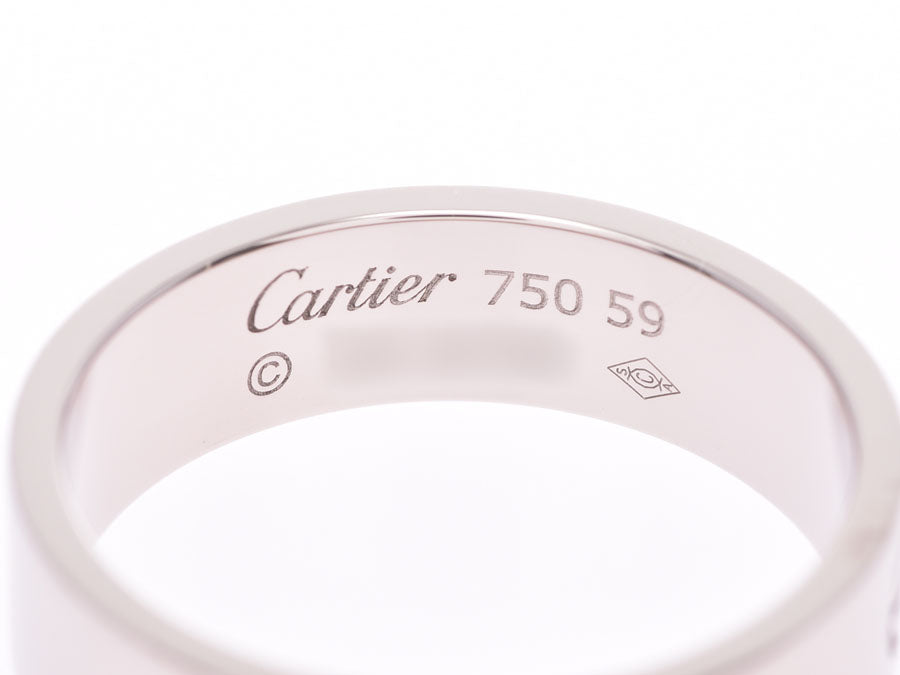 カルティエ ラブリング #59 メンズ レディース WG 8.5g 指輪 Aランク 美品 CARTIER 中古 