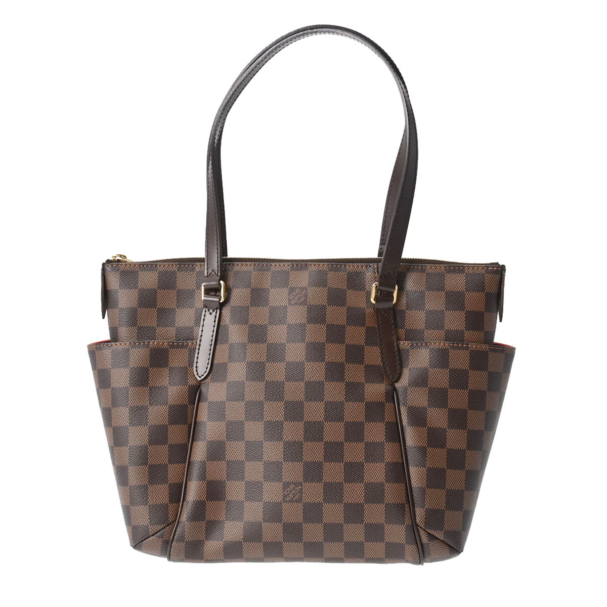 LOUIS VUITTON ルイヴィトン ダミエ トータリー PM ブラウン N41282 レディース ダミエキャンバス トートバッグ 新同 中古 