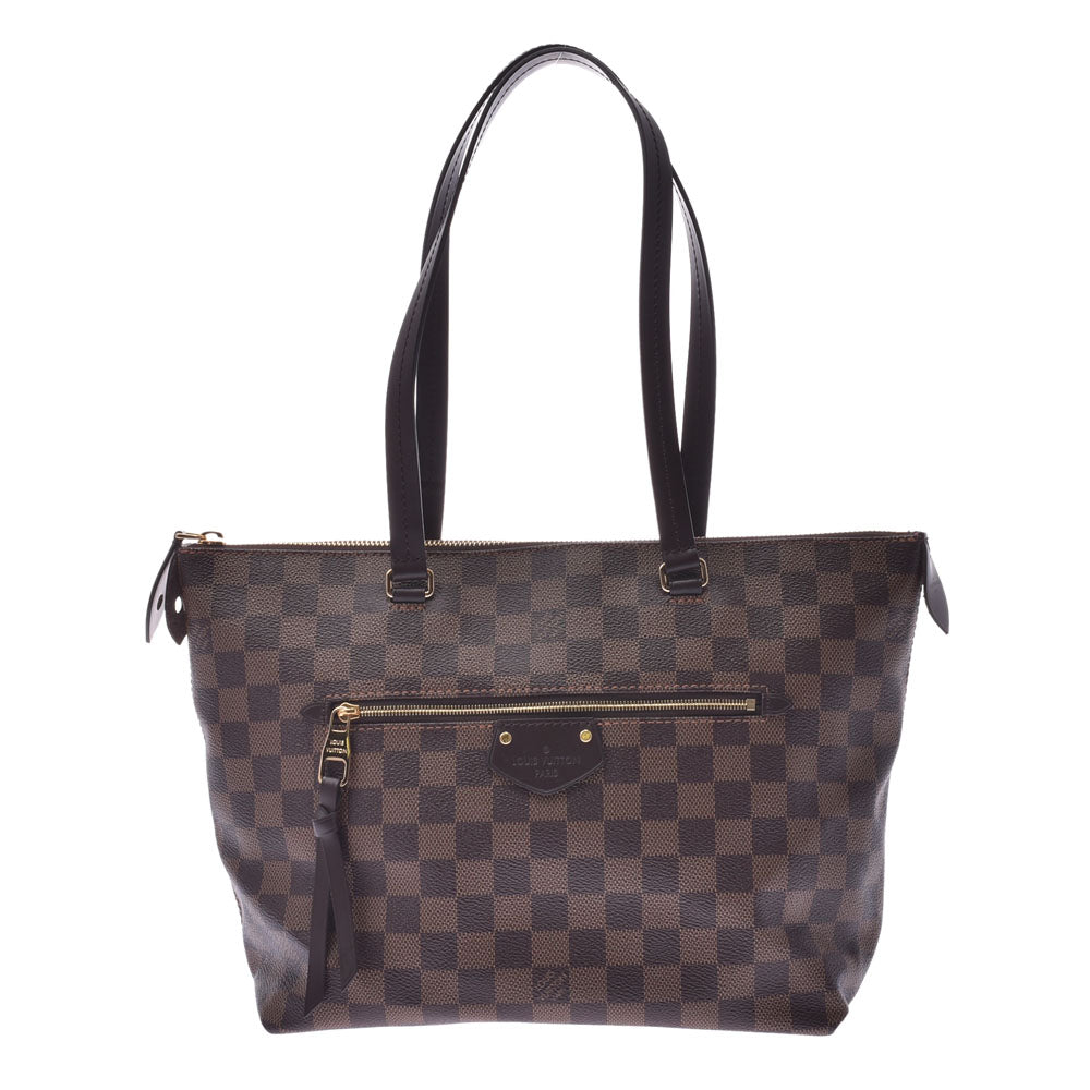 LOUIS VUITTON ルイヴィトン ダミエ イエナPM ブラウン N41012 レディース ダミエキャンバス トートバッグ 新同 中古 