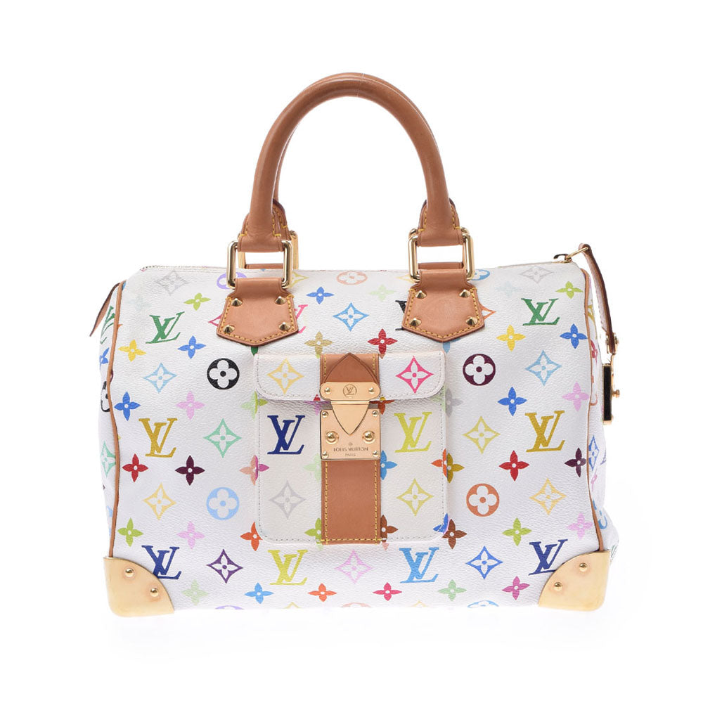 LOUIS VUITTON ルイヴィトン マルチカラー スピーディ 30 ブロン（白） M92643 レディース モノグラムマルチカラー ハンドバッグ ABランク 中古 