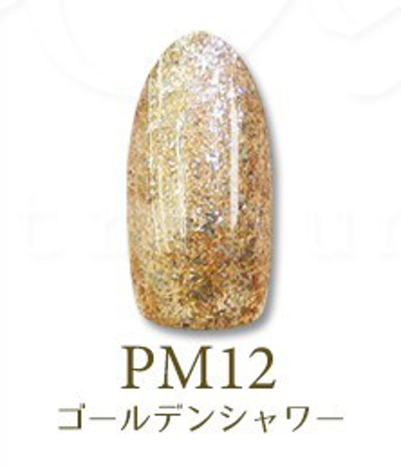 【ＰＭ１２】白金プラチナの輝き　最新型スパークリングラメジェル　超微粒子