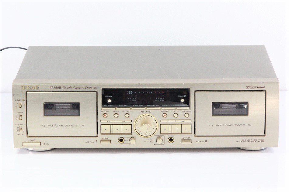 TEAC カセットデッキ ゴールド W-860R-N 【中古整備品】