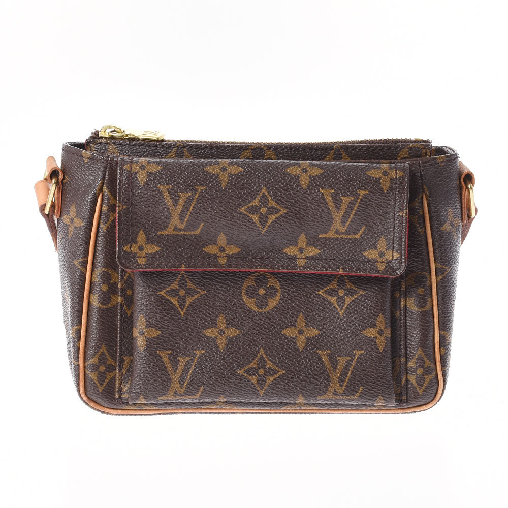 LOUIS VUITTON ルイヴィトン モノグラム ヴィバシテPM ブラウン M51165 レディース モノグラムキャンバス ショルダーバッグ Bランク 中古 