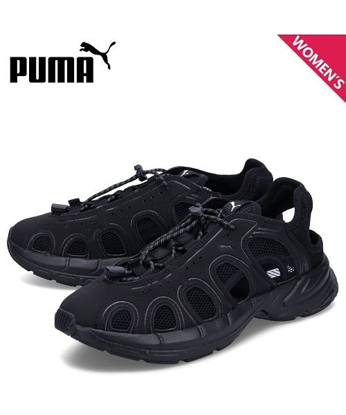 PUMA プーマ スニーカー サンダル ベロ レディース VELO SANDAL ブラック 黒 395579－02