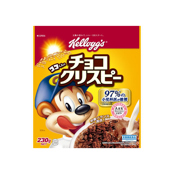 日本ケロッグ ココくんのチョコクリスピー 袋 230g F011730