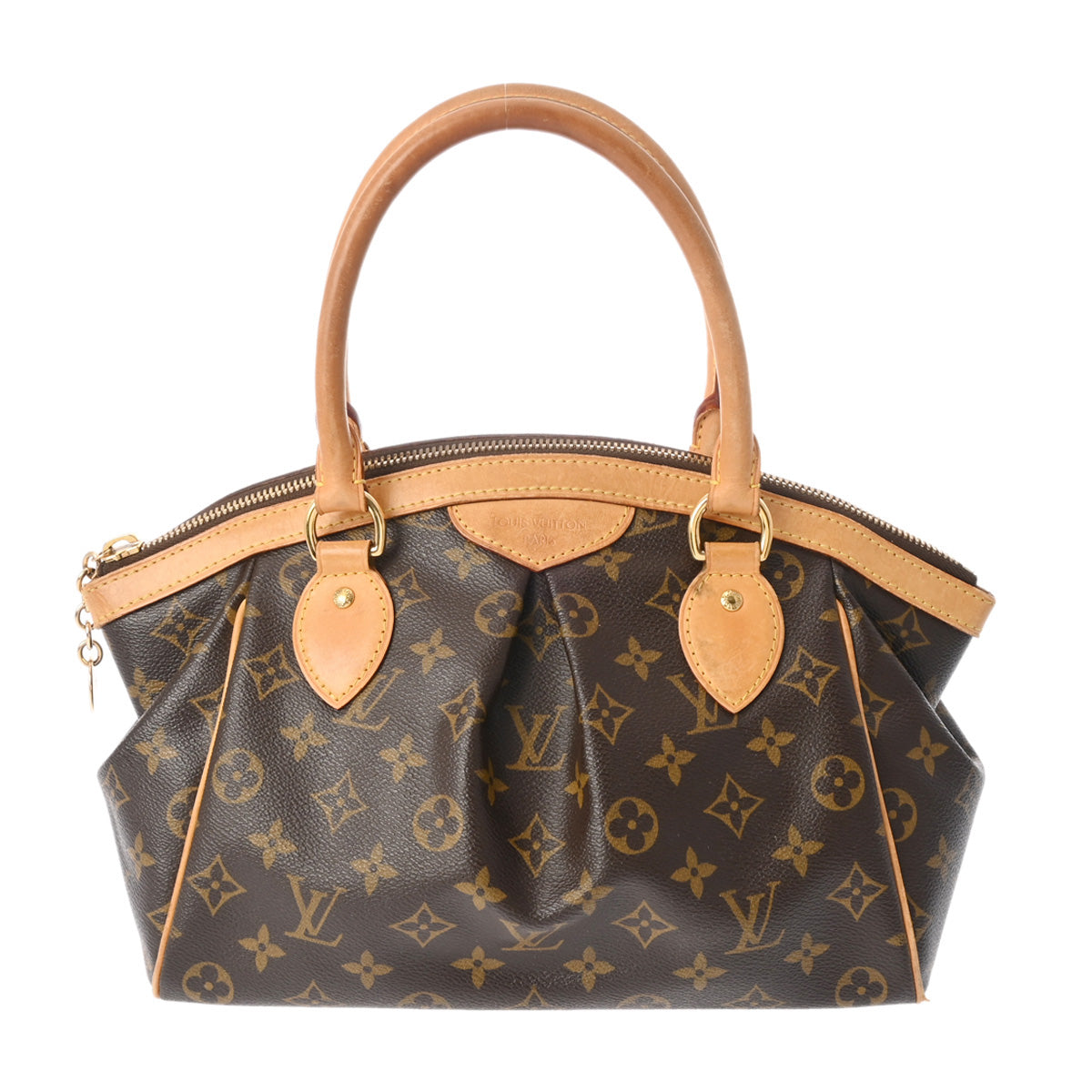 LOUIS VUITTON ルイヴィトン モノグラム ティヴォリ PM ブラウン M40143 レディース モノグラムキャンバス ハンドバッグ Bランク 中古 