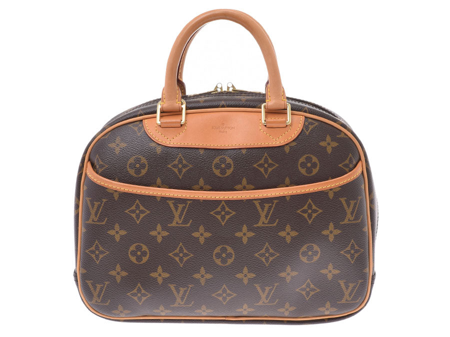 ルイヴィトン モノグラム トゥルーヴィル ブラウン M42228 レディース メンズ 本革 ハンドバッグ Bランク LOUIS VUITTON 中古 