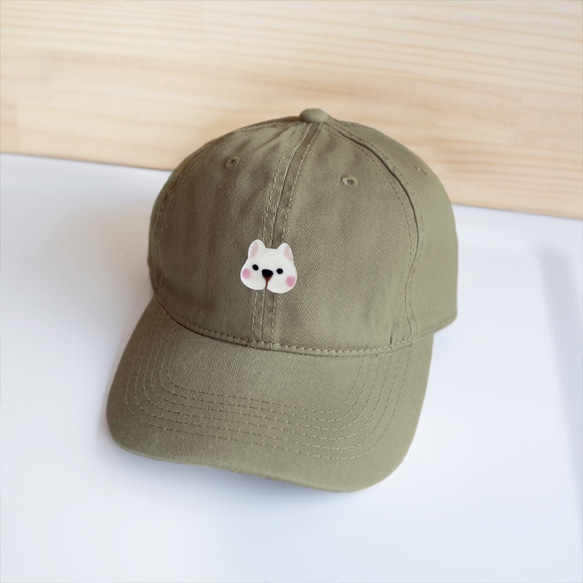 【Q-cute】ハットシリーズ-ドッグヘッドレトロ風ベースボールキャップ