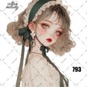 original sticker « no.793 »     //     人物ステッカー オリジナルステッカー