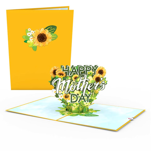 ポップアップグリーティングカード　Happy Mother’s Day Sunflowers