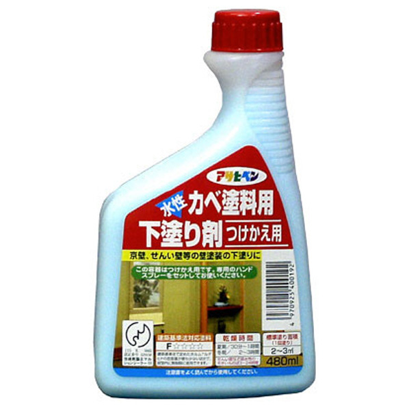 アサヒペン カベ塗料用下塗り剤 480ml つけかえ用 ライトブルー AP9010945