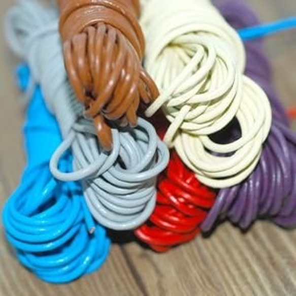 BNTRSPS-2 10m 牛革ストラップ 幅2mm 2X【5m】