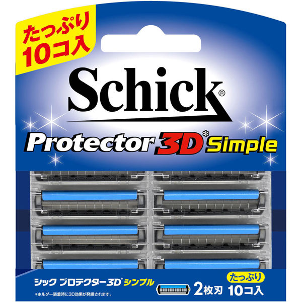 シック・ジャパン シック　プロテクター３Ｄシンプル替刃10個パック 710177 10個パック×6点（直送品）