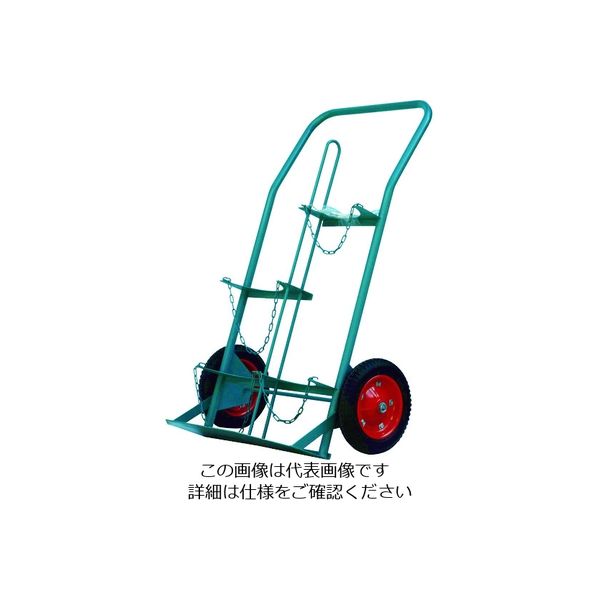 カミマル KS ボンベ運搬車 酸素7000L容器、プロパン20kg容器用 KS-O-LP20 1台 752-7217（直送品）