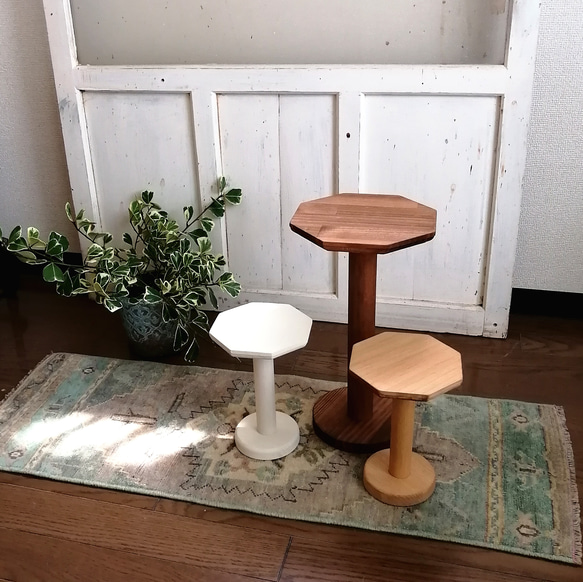 【高さ20センチ】木製飾り台 スツール 「Stool No.1」(TOLL 200タイプ)