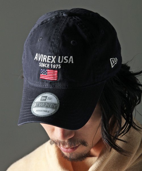 直営店限定/×ニューエラ ポロキャップ USA国旗/ AVIREX×NEW ERA 9TWENTY POLO CAP