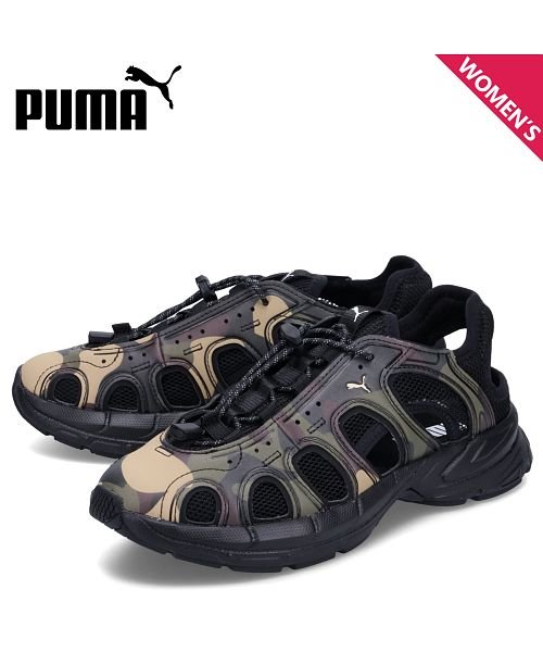 PUMA プーマ スニーカー サンダル ベロ カモ レディース VELO CAMO SANDAL オリーブ 迷彩 396422－01