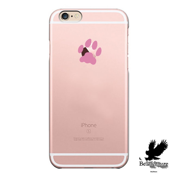 iPhone5/5s/5c/6/6s/6Plus/6sPlus ケース 猫の足跡 ケース