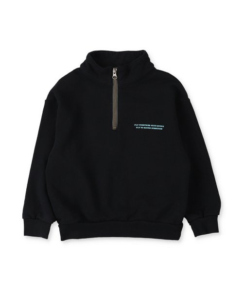 裏毛 BIRD HALF ZIP スウェット