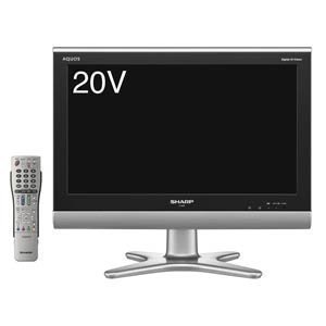 シャープ 20V型 ハイビジョン 液晶テレビ ブラック AQUOS LC-20E5-B【中古品】