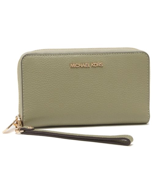 マイケルコース アウトレット 長財布 ジェットセットトラベル ストラップ付 カーキ レディース MICHAEL KORS 35S9GTVE7L THYME