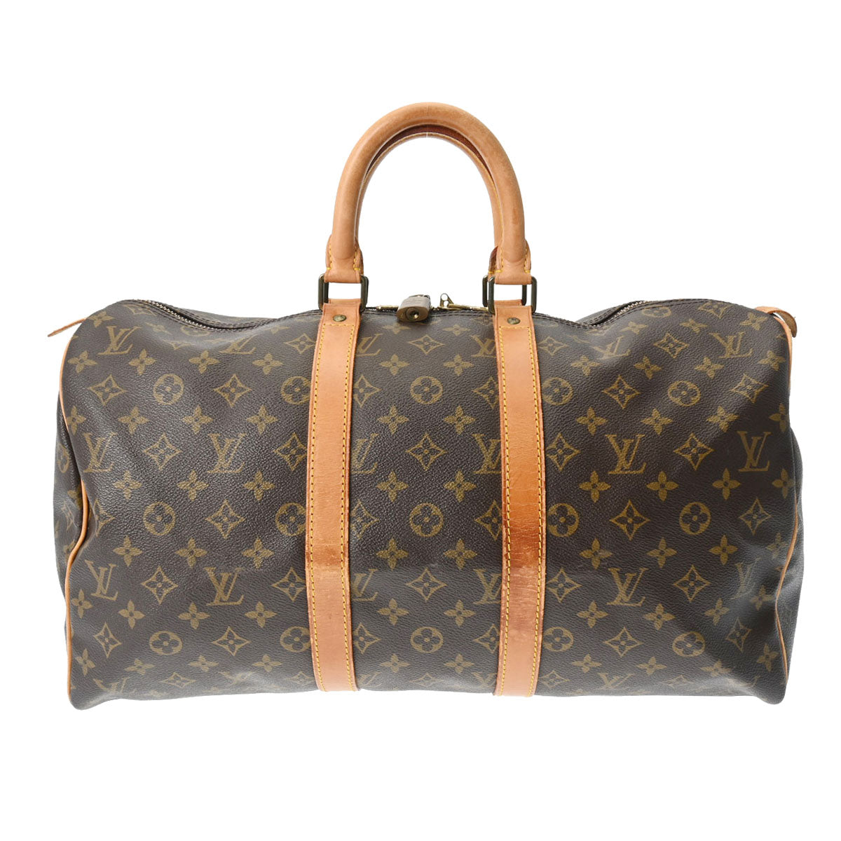 LOUIS VUITTON ルイヴィトン モノグラム キーポル 45 ブラウン M41428 ユニセックス モノグラムキャンバス ボストンバッグ Bランク 中古 