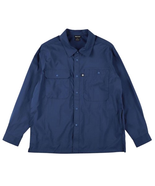 マーモット Marmot シャツ 長袖 ライト リップストップ メンズ 撥水 LIGHT LIPSTOP SHIRT ネイビー オリーブ TSSMS402