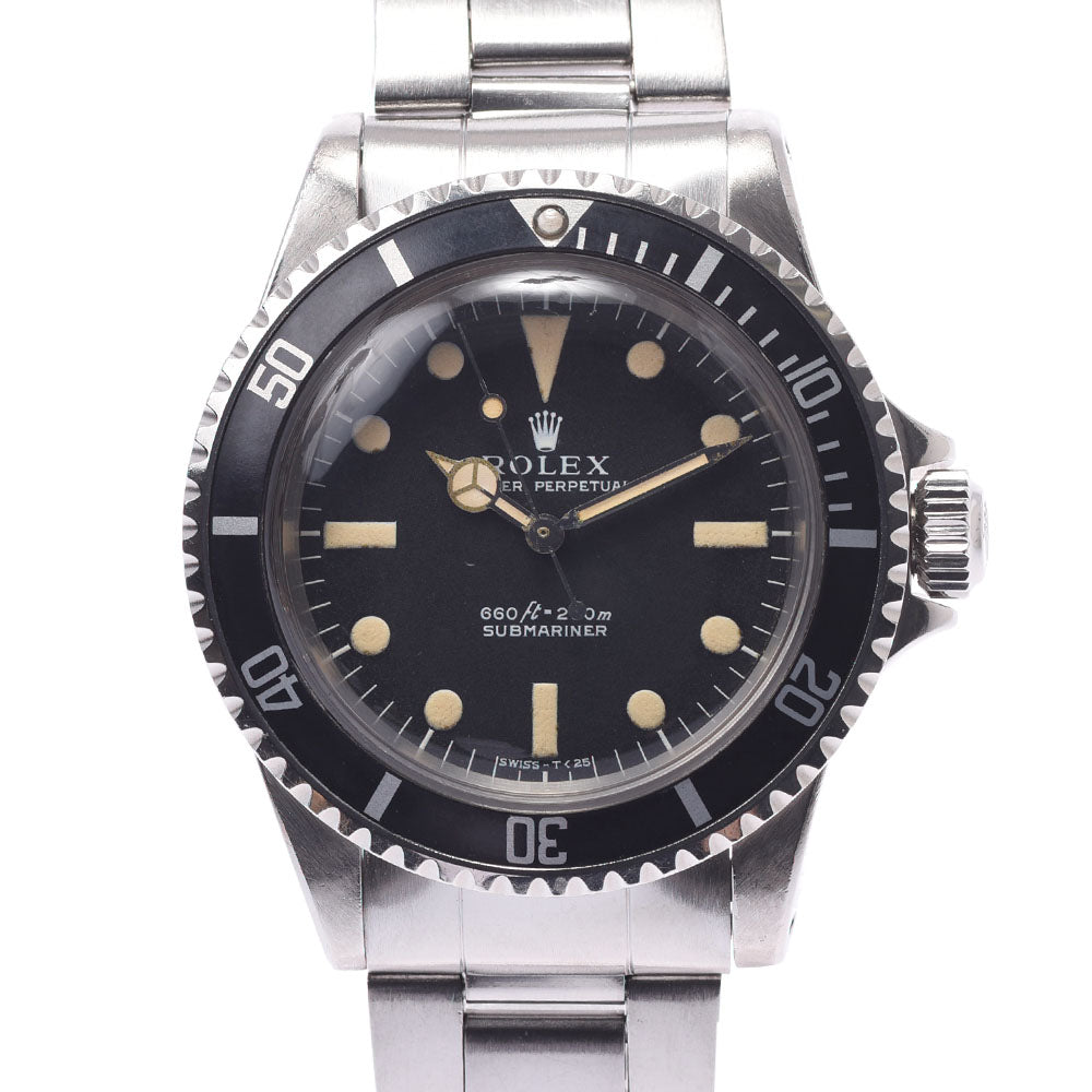 ROLEX ロレックス サブマリーナ 下サブ 1型ダイヤル SINGER ブレス9315 FF380 72年3期 裏蓋3 70 巻きブレス 5513 メンズ SS 腕時計 自動巻き 黒文字盤 ABランク 中古 