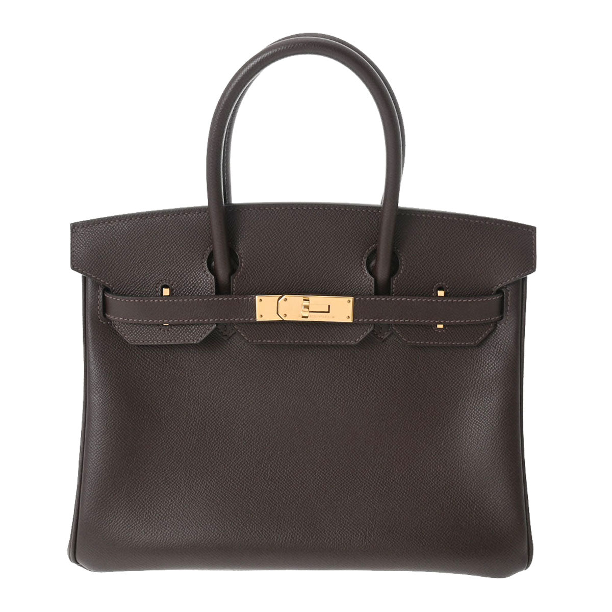 HERMES エルメス バーキン 30 ショコラ ゴールド金具 □N刻印(2010年頃) レディース ヴォーエプソン ハンドバッグ Aランク 中古 