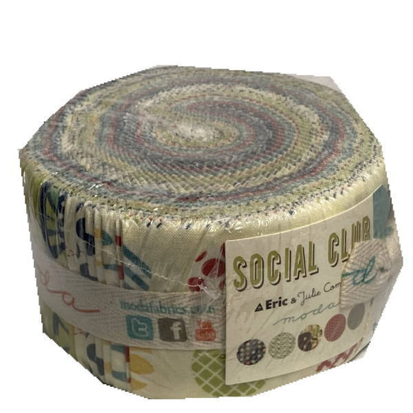 「Social Club」moda Jelly Rolls (カットクロス40枚）Eric &Julie